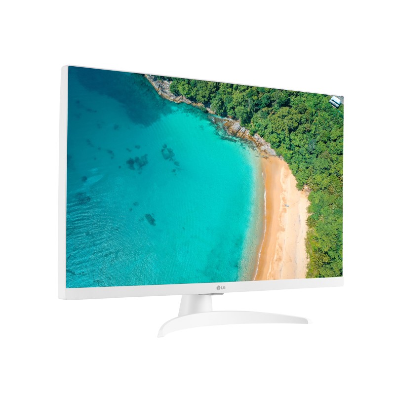 LG 27TQ615S-WZ LED Monitor Plano, 68,6 cm (27"), 1920 x 1080 pixels Full HD, Smart TV, 60Hz, HDMI, Ethernet LAN, Wi-Fi, Altifalantes Integrados, Branco - 27TQ615S-WZ.AEU - 8806091606167