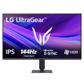 LG 27G411A-B IPS Monitor Gaming UltraGear Plano, 68,6 cm (27"), 1920 x 1080 pixels Full HD, 144Hz, HDMI, DisplayPort, Preto - 27G411A-B - 8806096567449