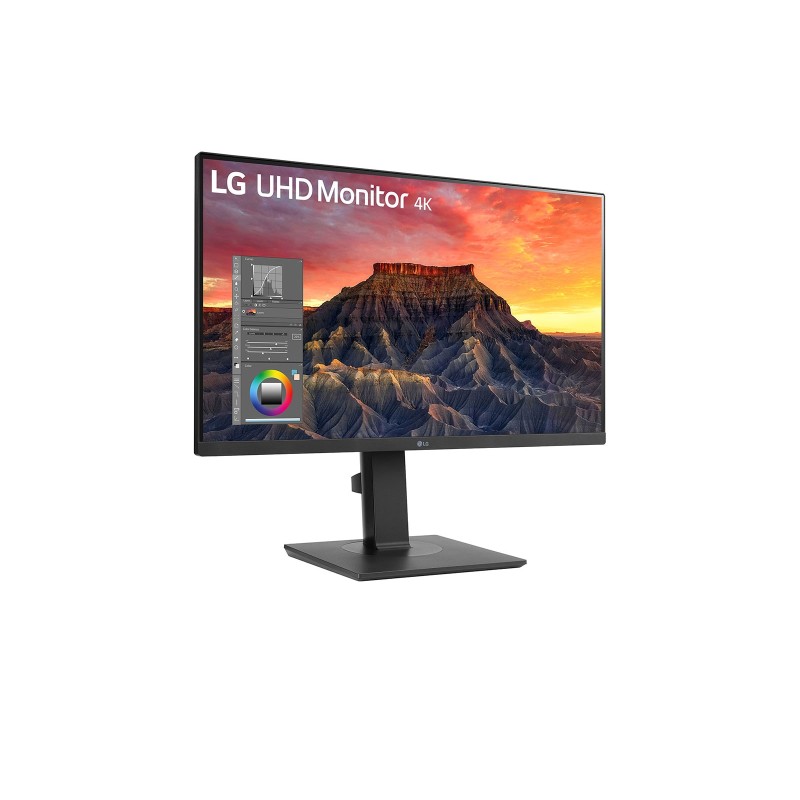 LG 27BQ65UB-B LED Monitor Profissional Plano, 68,6 cm (27"), 3840 x 2160 pixels 4K Ultra HD, 60Hz, USB-C, DisplayPort, HDMI, Ajuste de Altura, Pivot, Altifalantes Integrados, Preto - 27BQ65UB-B - 8806084178510