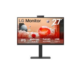 LG 27BA850-B IPS Monitor Profissional Plano, 68,6 cm (27"), 1920 x 1080 pixels Full HD, 100Hz, USB-C, DisplayPort, HDMI, Táctil, Ajuste de Altura, Pivot, Altifalantes Integrados, Preto - 27BA850-B - 8806096207307