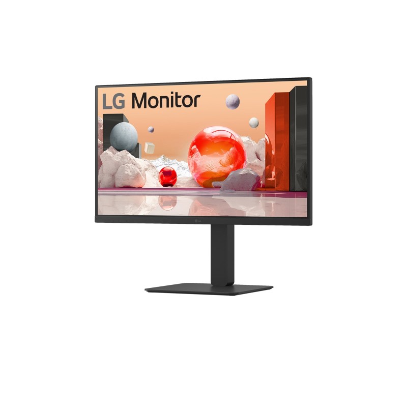 LG 27BA750-B LCD Monitor Profissional Plano, 68,6 cm (27"), 1920 x 1080 pixels Full HD, 100Hz, USB-C, DisplayPort, HDMI, Ajuste de Altura, Pivot, Altifalantes Integrados, Preto - 27BA750-B - 8806096208410