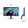 LG 25G523B-B IPS Monitor Gaming UltraGear Plano, 62 cm (24.4"), 1920 x 1080 pixels Full HD, 200Hz, HDMI, DisplayPort, Preto - 25G523B-B - 8806096814840