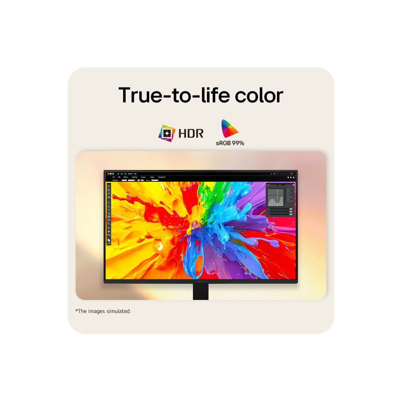 LG 24U411B-B LCD Monitor Plano, 60,5 cm (23.8"), 1920 x 1080 pixels Full HD, 144Hz, HDMI, Ajuste de Inclinação, Preto - 24U411B-B - 8806096834695