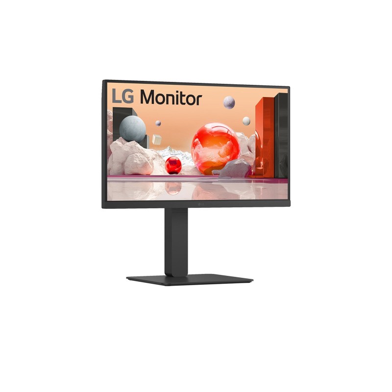 LG 24BA850-B IPS Monitor Profissional Plano, 60,5 cm (23,8"), 1920 x 1080 pixels Full HD, 100Hz, USB-C, DisplayPort, HDMI, Táctil, Ajuste de Altura, Pivot, Altifalantes Integrados, Preto - 24BA850-B - 8806096207109