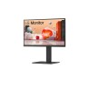 LG 24BA850-B IPS Monitor Profissional Plano, 60,5 cm (23,8"), 1920 x 1080 pixels Full HD, 100Hz, USB-C, DisplayPort, HDMI, Táctil, Ajuste de Altura, Pivot, Altifalantes Integrados, Preto - 24BA850-B - 8806096207109