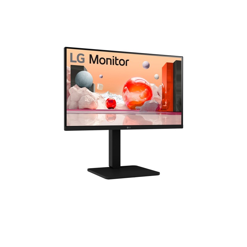 LG 24BA560-B LED Monitor Profissional Plano, 60,5 cm (23,8"), 1920 x 1080 pixels Full HD, 100Hz, USB-C, DisplayPort, HDMI, Táctil, Ajuste de Altura, Pivot, Altifalantes Integrados, Preto - 24BA560-B - 8806096015384