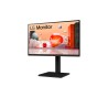 LG 24BA560-B LED Monitor Profissional Plano, 60,5 cm (23,8"), 1920 x 1080 pixels Full HD, 100Hz, USB-C, DisplayPort, HDMI, Táctil, Ajuste de Altura, Pivot, Altifalantes Integrados, Preto - 24BA560-B - 8806096015384