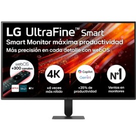 LG 32U701SB-B VA Monitor Multimedia Ultrafine Plano, 80 cm (31,5"), 3840 x 2160 pixels 4K UHD, Smart TV, 60Hz, HDMI, Altifalantes Integrados, Preto - 32U701SB-B - 8806096817353