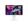 LG 32G810SA-W IPS Monitor Gaming UltraGear Plano, 81,3 cm (32"), 3840 x 2160 pixels 4K Ultra HD, Smart TV, 144Hz, USB-C, DisplayPort, HDMI, Ajuste de Altura, Pivot, Altifalantes Integrados, Preto - 32G810SA-W - 8806096349304