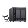 QNAP TR-004 DAS Compartimento HDD/SSD 4 Baías HDD/SSD 2.5"/3.5" SATA II SATA III 3 Gbit/s USB Type-C Preto - 4713213514429