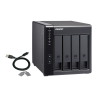QNAP TR-004 DAS Compartimento HDD/SSD 4 Baías HDD/SSD 2.5"/3.5" SATA II SATA III 3 Gbit/s USB Type-C Preto - 4713213514429