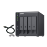 QNAP TR-004 DAS Compartimento HDD/SSD 4 Baías HDD/SSD 2.5"/3.5" SATA II SATA III 3 Gbit/s USB Type-C Preto - 4713213514429