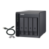 QNAP TR-004 DAS Compartimento HDD/SSD 4 Baías HDD/SSD 2.5"/3.5" SATA II SATA III 3 Gbit/s USB Type-C Preto - 4713213514429