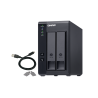 QNAP TR-002 DAS Compartimento HDD/SSD 2 Baías HDD/SSD 2.5"/3.5" SATA II SATA III 6 Gbit/s USB Type-C RAID Preto - 4713213515310