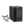 QNAP TR-002 DAS Compartimento HDD/SSD 2 Baías HDD/SSD 2.5"/3.5" SATA II SATA III 6 Gbit/s USB Type-C RAID Preto - 4713213515310