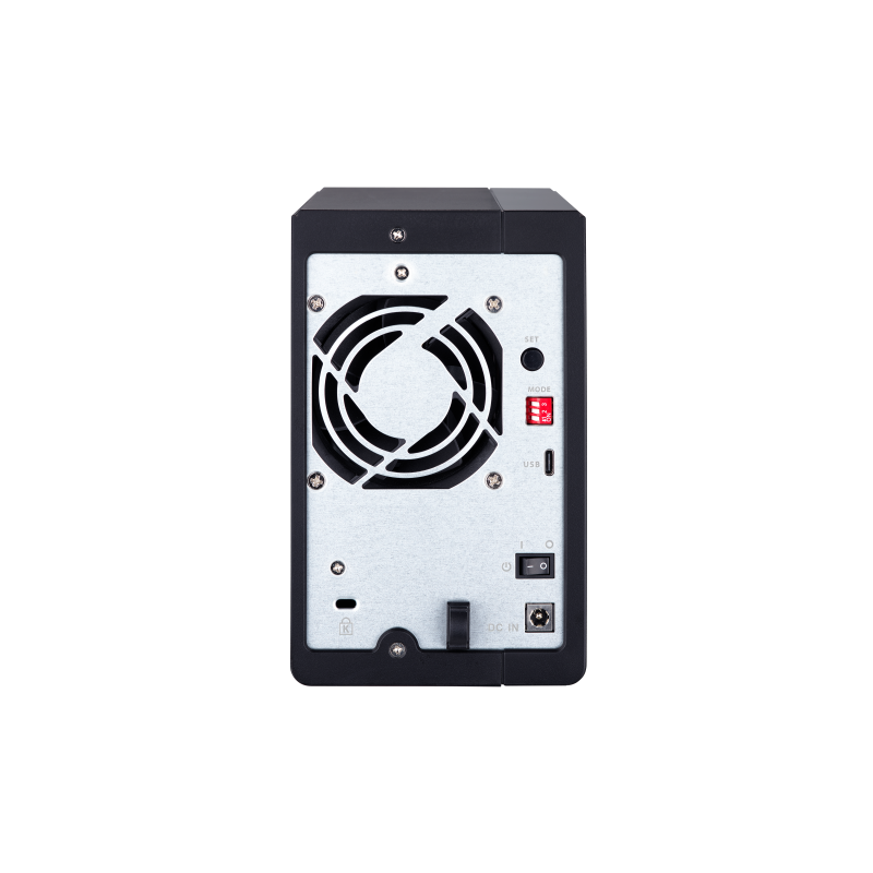 QNAP TR-002 DAS Compartimento HDD/SSD 2 Baías HDD/SSD 2.5"/3.5" SATA II SATA III 6 Gbit/s USB Type-C RAID Preto - 4713213515310