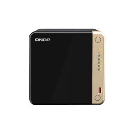 QNAP TS-464 NAS Tower Intel Celeron N5095 8 GB DDR4 4 Baías HDD/SSD 2.5GbE RAID Preto - TS-464-8G - 4711103082324