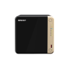 QNAP TS-464 NAS Tower Intel Celeron N5095 8 GB DDR4 4 Baías HDD/SSD 2.5GbE RAID Preto - TS-464-8G - 4711103082324