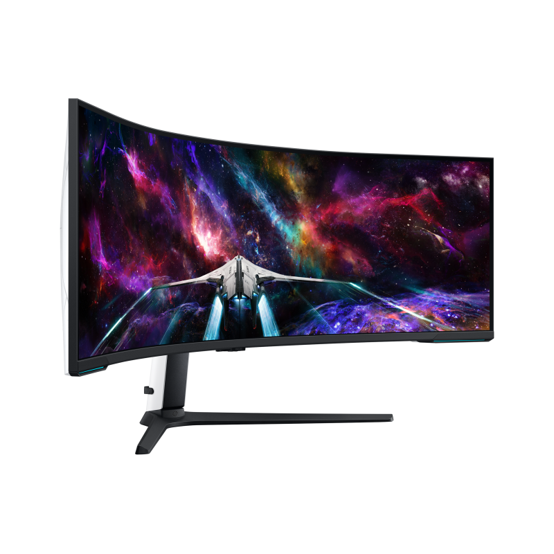 Samsung Odyssey Neo G9 S57CG952NU LED Monitor Gaming Curvo, 144,8 cm (57"), 7680 x 2160 pixels Dual UHD, 240Hz, USB-C, DisplayPort, HDMI, Ajuste de Altura, Giratório, Branco - LS57CG952NUXEN - 8806094972252