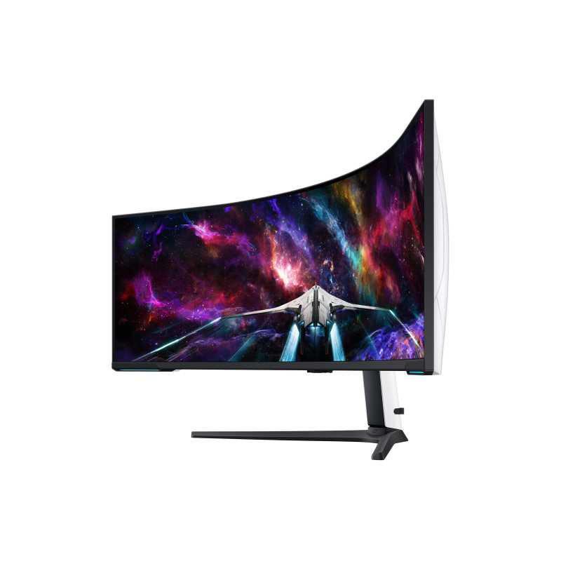 Samsung Odyssey Neo G9 S57CG952NU LED Monitor Gaming Curvo, 144,8 cm (57"), 7680 x 2160 pixels Dual UHD, 240Hz, USB-C, DisplayPort, HDMI, Ajuste de Altura, Giratório, Branco - LS57CG952NUXEN - 8806094972252