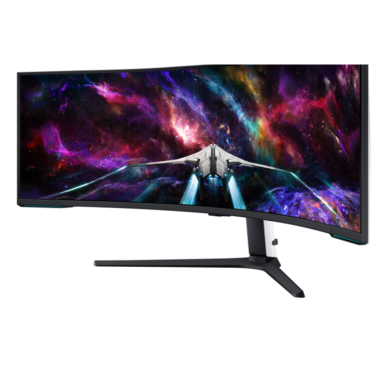 Samsung Odyssey Neo G9 S57CG952NU LED Monitor Gaming Curvo, 144,8 cm (57"), 7680 x 2160 pixels Dual UHD, 240Hz, USB-C, DisplayPort, HDMI, Ajuste de Altura, Giratório, Branco - LS57CG952NUXEN - 8806094972252