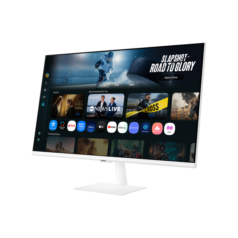 Samsung M7 S43FM701UU LCD Monitor Plano, 109,2 cm (43"), 3840 x 2160 pixels 4K Ultra HD, Smart TV, 60Hz, USB-C, HDMI, Altifalantes Integrados, Branco - LS43FM701UUXEN - 8806097316015