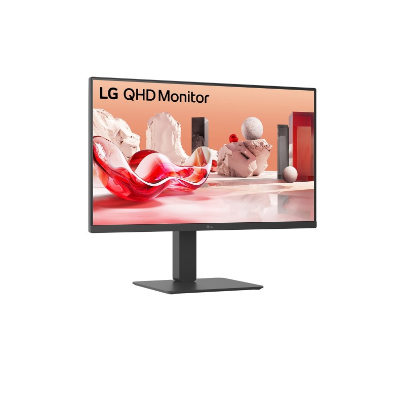 LG 27BA45QB-B LCD Monitor Profissional Plano, 68,6 cm (27"), 2560 x 1440 pixels Quad HD, 75Hz, HDMI, DisplayPort, Ajuste de Altura, Pivot, Altifalantes Integrados, Preto - 27BA45QB-B.AEU - 8806096270240