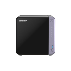 QNAP TS-432X-4G NAS Tower Alpine AL-524 4 GB DDR4 4 Baías HDD/SSD 2.5"/3.5" SATA II SATA III 10GbE RAID Preto - 4711103085202
