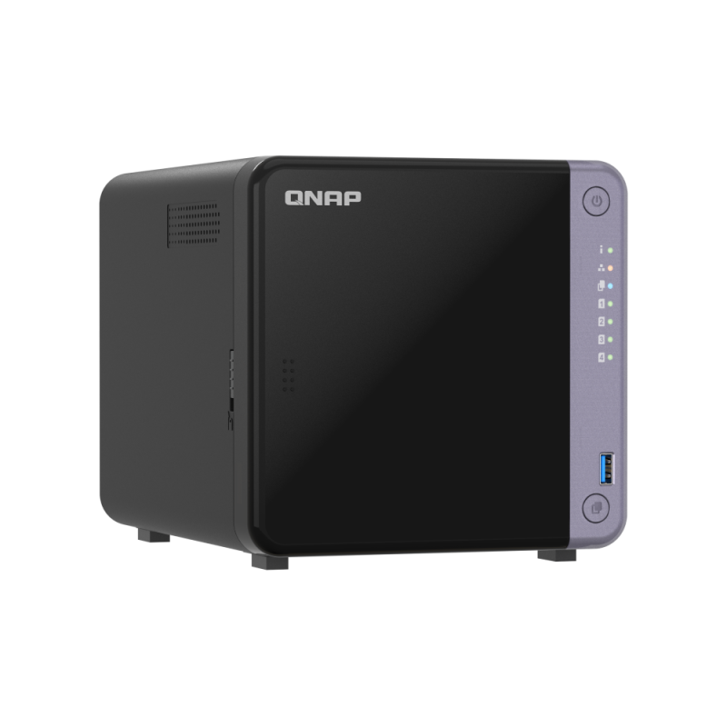 QNAP TS-432X-4G NAS Tower Alpine AL-524 4 GB DDR4 4 Baías HDD/SSD 2.5"/3.5" SATA II SATA III 10GbE RAID Preto - 4711103085202