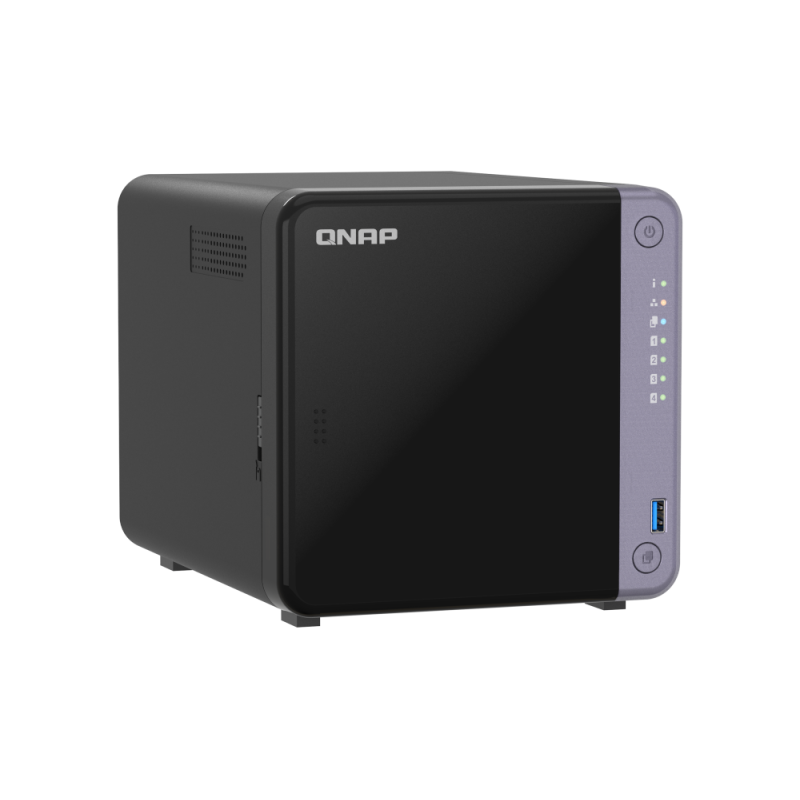QNAP TS-432X-4G NAS Tower Alpine AL-524 4 GB DDR4 4 Baías HDD/SSD 2.5"/3.5" SATA II SATA III 10GbE RAID Preto - 4711103085202