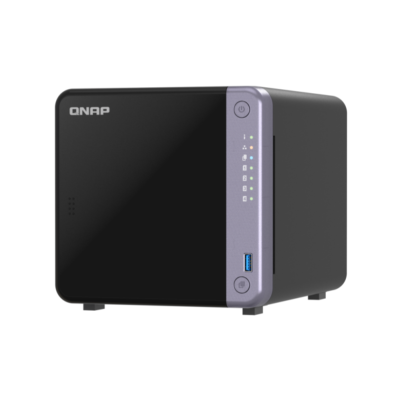 QNAP TS-432X-4G NAS Tower Alpine AL-524 4 GB DDR4 4 Baías HDD/SSD 2.5"/3.5" SATA II SATA III 10GbE RAID Preto - 4711103085202