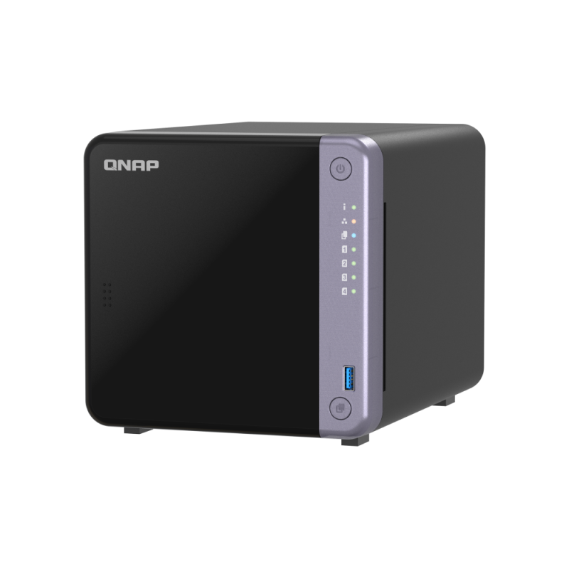 QNAP TS-432X-4G NAS Tower Alpine AL-524 4 GB DDR4 4 Baías HDD/SSD 2.5"/3.5" SATA II SATA III 10GbE RAID Preto - 4711103085202