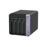 QNAP TS-432X-4G NAS Tower Alpine AL-524 4 GB DDR4 4 Baías HDD/SSD 2.5"/3.5" SATA II SATA III 10GbE RAID Preto - 4711103085202