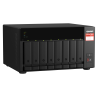 QNAP TS-873A NAS Tower AMD Ryzen Embedded V1500B 8 GB DDR4 8 Baías HDD/SSD 2.5"/3.5"/M.2 Serial ATA III RAID Preto - 4713213518823