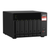 QNAP TS-673A-8G NAS Tower Ryzen Embedded V1500B 8 GB DDR4 0 TB 6 Baías HDD/SSD 2.5"/3.5" M.2 SATA II SATA III 5GbE RAID Preto - 4713213518830