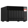 QNAP TS-673A-8G NAS Tower Ryzen Embedded V1500B 8 GB DDR4 0 TB 6 Baías HDD/SSD 2.5"/3.5" M.2 SATA II SATA III 5GbE RAID Preto - 4713213518830