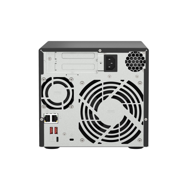 QNAP TS-473A-8G NAS Tower Ryzen Embedded V1500B 8 GB DDR4 4 Baías HDD/SSD 2.5"/3.5"/M.2 Serial ATA III 2.5GbE RAID Preto - 4713213518847