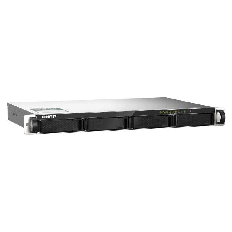 QNAP TS-435XEU-4G NAS Rackmount 1U Marvell CN9131 4 GB DDR4 4 Baías HDD/SSD 10GbE RAID Preto, Cinzento - 4713213519332