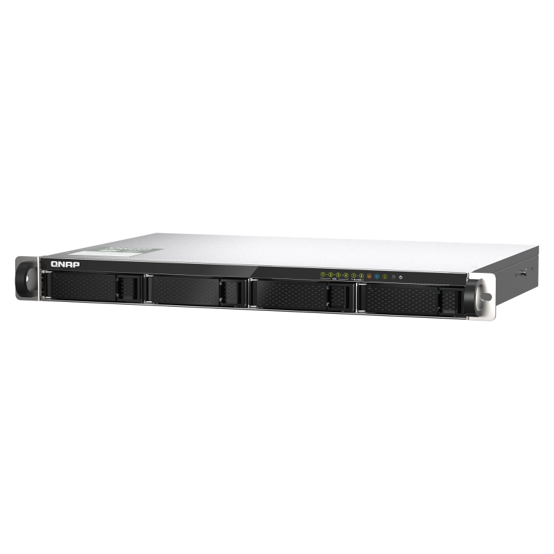 QNAP TS-435XEU-4G NAS Rackmount 1U Marvell CN9131 4 GB DDR4 4 Baías HDD/SSD 10GbE RAID Preto, Cinzento - 4713213519332