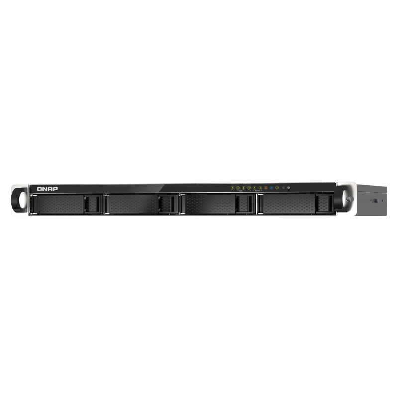 QNAP TS-435XEU-4G NAS Rackmount 1U Marvell CN9131 4 GB DDR4 4 Baías HDD/SSD 10GbE RAID Preto, Cinzento - 4713213519332