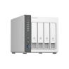 QNAP TS-433-4G NAS Tower ARM Cortex-A55 4 GB 4 Baías HDD/SSD 2.5"/3.5" 2.5GbE RAID Branco - 4711103080993