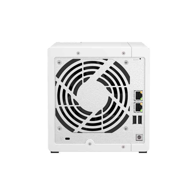 QNAP TS-433-4G NAS Tower ARM Cortex-A55 4 GB 4 Baías HDD/SSD 2.5"/3.5" 2.5GbE RAID Branco - 4711103080993
