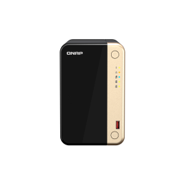QNAP TS-264-8G NAS Tower Intel Celeron N5095 8 GB DDR4 2 Baías HDD/SSD 2.5"/3.5" 2.5GbE RAID Preto - 4711103082331
