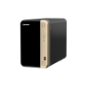 QNAP TS-264-8G NAS Tower Intel Celeron N5095 8 GB DDR4 2 Baías HDD/SSD 2.5"/3.5" 2.5GbE RAID Preto - 4711103082331