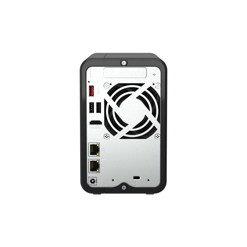 QNAP TS-264-8G NAS Tower Intel Celeron N5095 8 GB DDR4 2 Baías HDD/SSD 2.5"/3.5" 2.5GbE RAID Preto - 4711103082331