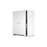 QNAP TS-233 NAS Tower Cortex-A55 2 GB DDR4 2 Baías HDD/SSD 2.5"/3.5" SATA II SATA III 1GbE RAID Branco - 4711103080597
