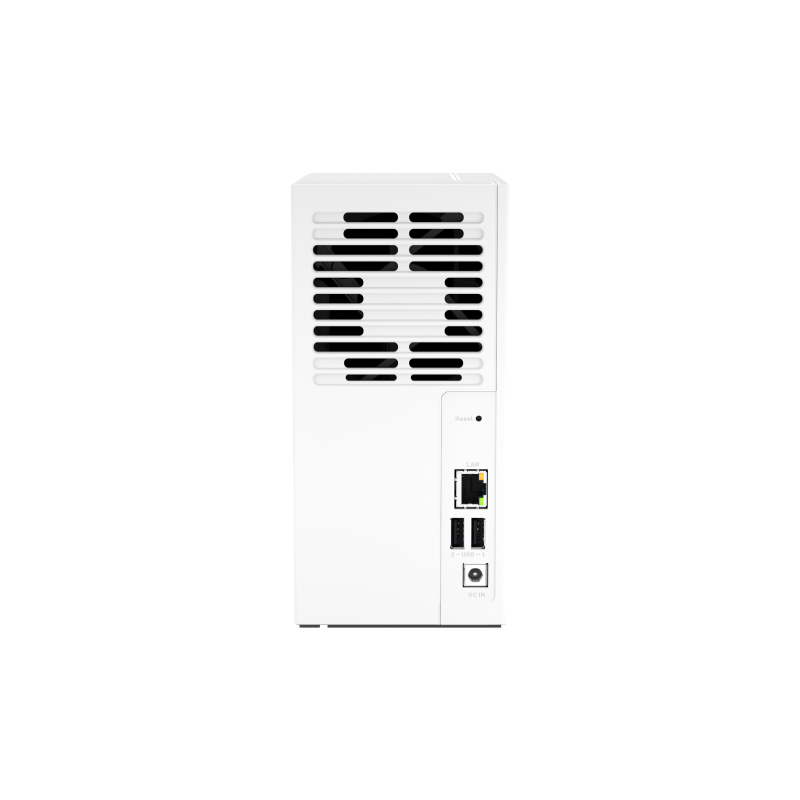 QNAP TS-233 NAS Tower Cortex-A55 2 GB DDR4 2 Baías HDD/SSD 2.5"/3.5" SATA II SATA III 1GbE RAID Branco - 4711103080597