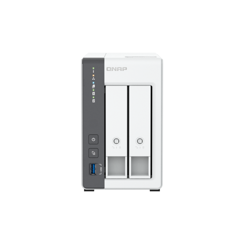 QNAP TS-216G NAS Tower Cortex-A Cortex-A55 4 GB DDR4 2 Baías HDD/SSD 2.5"/3.5" 2.5GbE Branco - 4711103085066
