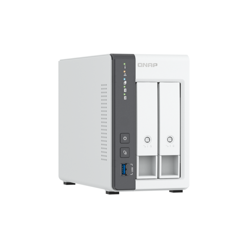 QNAP TS-216G NAS Tower Cortex-A Cortex-A55 4 GB DDR4 2 Baías HDD/SSD 2.5"/3.5" 2.5GbE Branco - 4711103085066