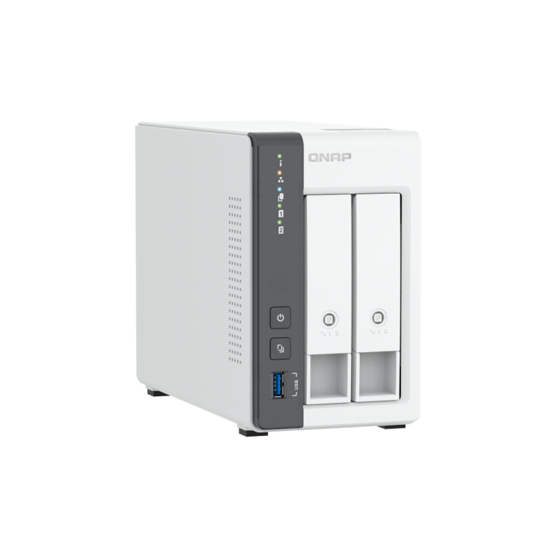 QNAP TS-216G NAS Tower Cortex-A Cortex-A55 4 GB DDR4 2 Baías HDD/SSD 2.5"/3.5" 2.5GbE Branco - 4711103085066